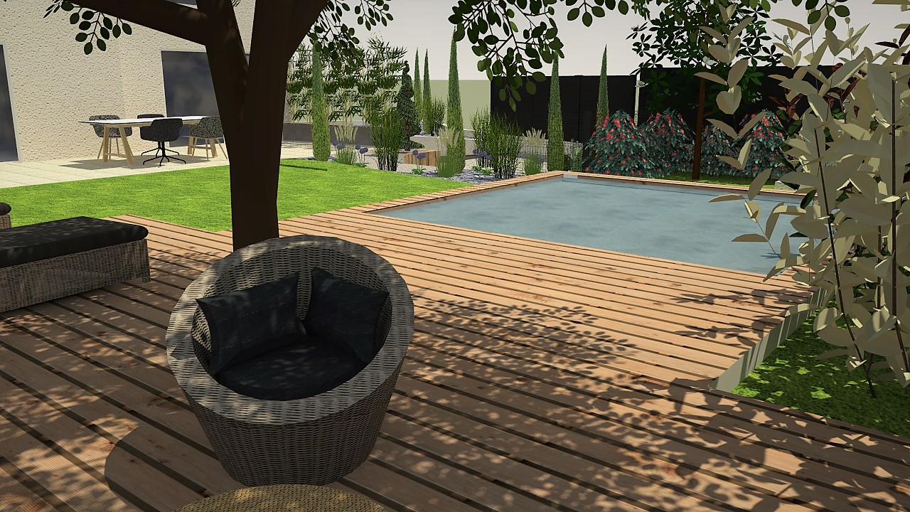 Piscine et jardin - Agence AED